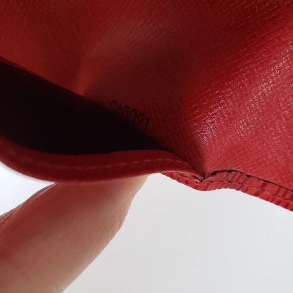 LOUIS VUITTON Red Epi Leather 4 Hooks Key Holder Case Small Wallet Trifold Fob - Picture 5 of 9